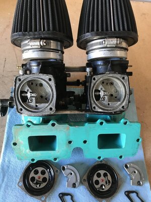 Dual Mikuni SBNi 38/40 carbs Kawasaki 750/800 | X-H2o